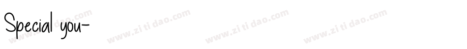Special you字体转换